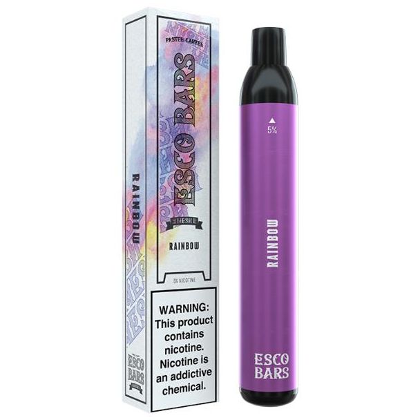 Rainbow Esco Bars 2500 Puffs Single Disposable Ejuices Wholesale Price!