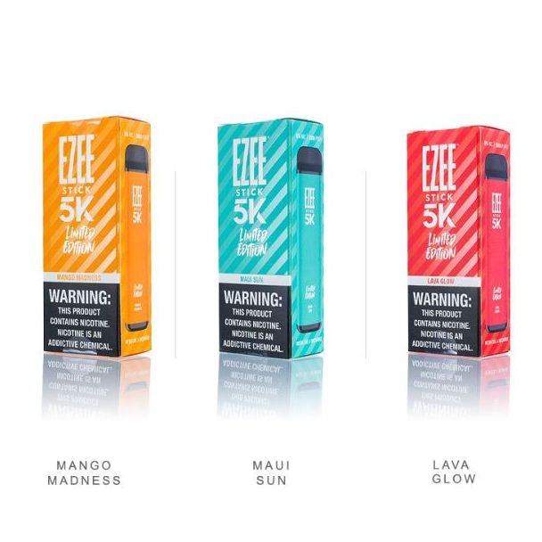 Mango Madness, Maui Sun & Lava Glow Ezee Stick 5K Limited Edition 5000 Puffs Disposable 10-Pack Cheap Price!