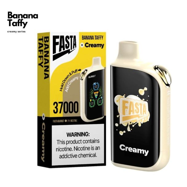 Fasta Burrst V2 37,000 Puffs Disposable Banana Taffy