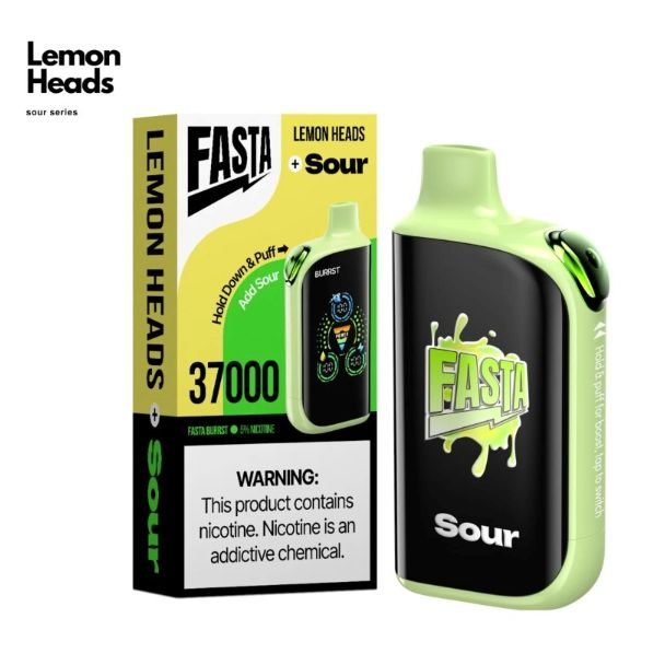 Fasta Burrst V2 37,000 Puffs Disposable Lemon Heads