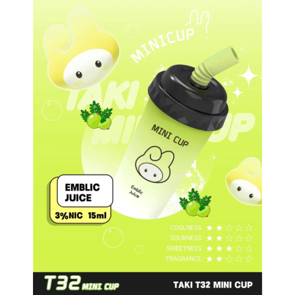 Veex Taki T32 Mini Cup Disposable Emblic Juice