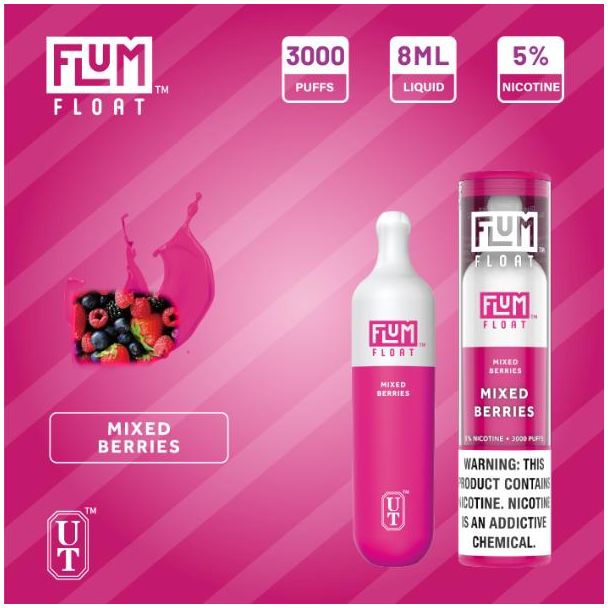 Mixed Berries Flum Float Disposable 10-Pack