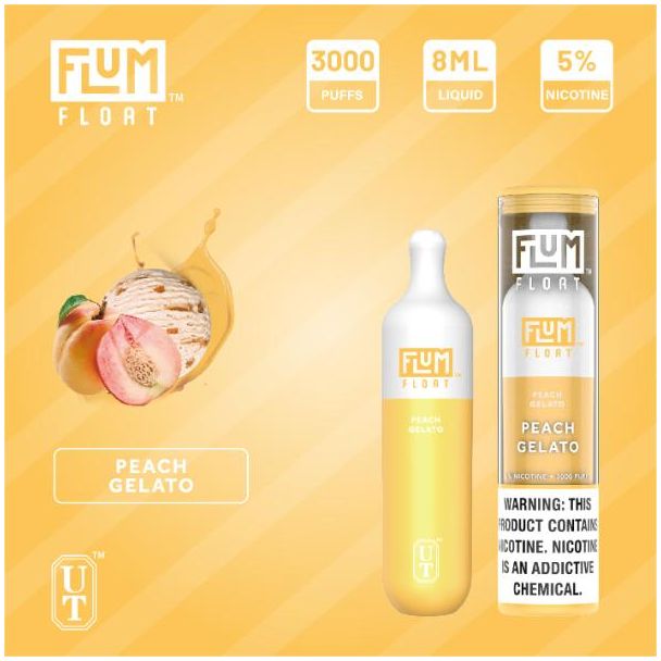 Peach Gelato Flum Float Disposable 10-Pack
