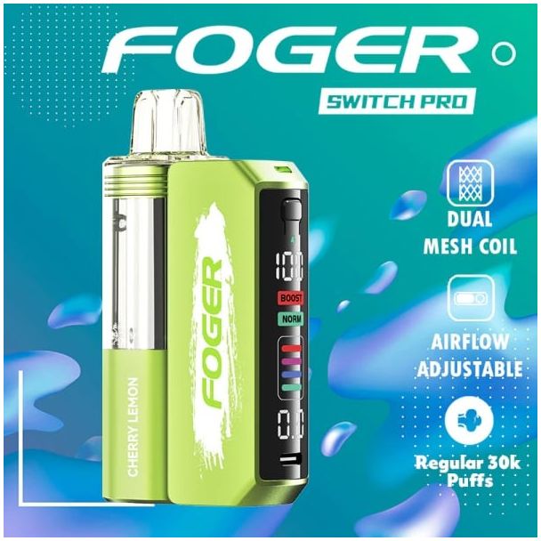 Foger Switch Pro 30,000 Puffs Disposable Kit Cherry Lemon