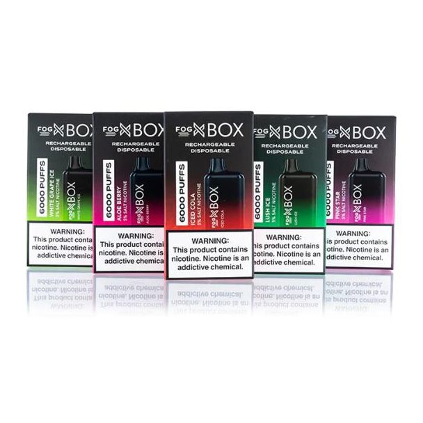Fog X Box 6000 Puffs Disposable 10-Pack Ejuices Wholesale Deal!