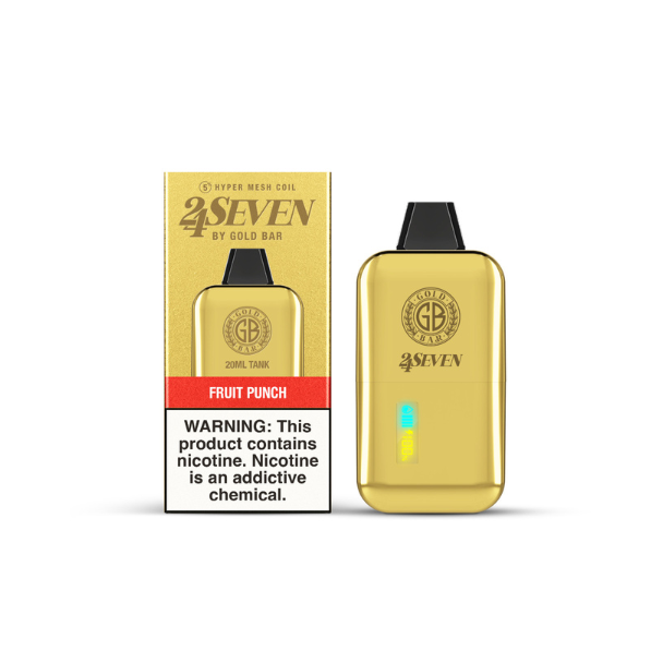 Gold Bar 24Seven 24000 Puff Disposable - Fruit Punch