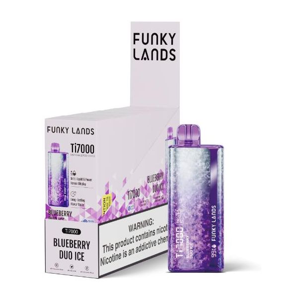 Funky Lands Ti7000 Blueberry Duo Ice 5 Pack