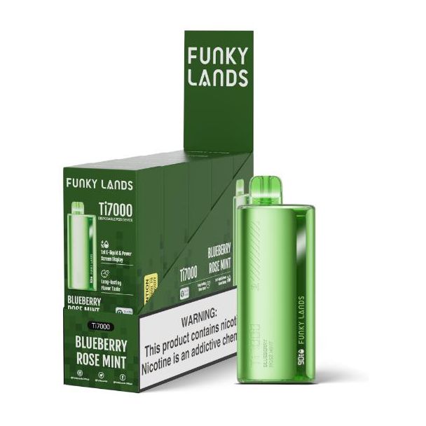Funky Lands Ti7000 Blueberry Rose Mint 5 Pack