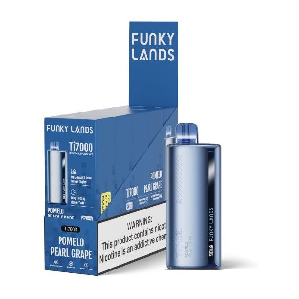 Funky Lands Ti7000 Pomelo Pearl Grape 5 Pack
