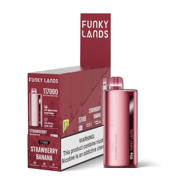 Funky Lands Ti7000 5 Pack Strawberry Banana