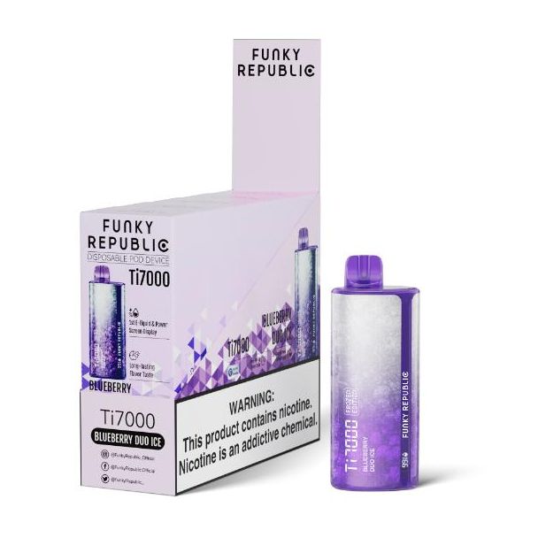 Funky Ti7000 Blueberry Duo Ice 5 Pack