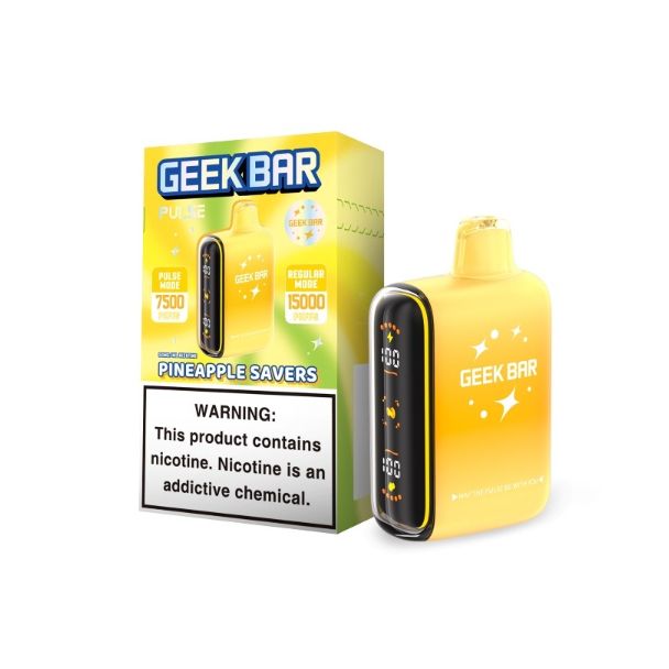 Geek Bar Pulse 15,000 Puffs Disposable Savers Edition Pineapple Savers