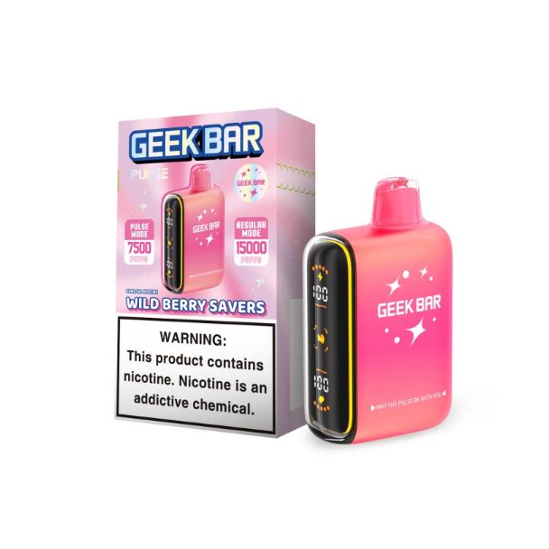Geek Bar Pulse 15,000 Puffs Disposable Savers Edition Wild Berry Savers