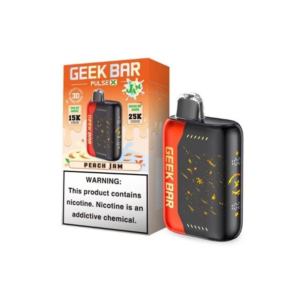 Geek Bar Pulse X Jam Edition 25,000 Puffs Peach Jam