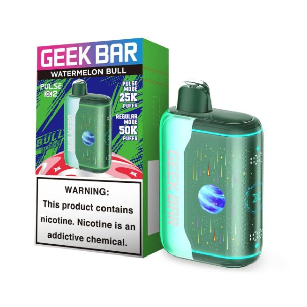 Geek Bar Pulse X2 50K Puffs Disposable Watermelon Bull