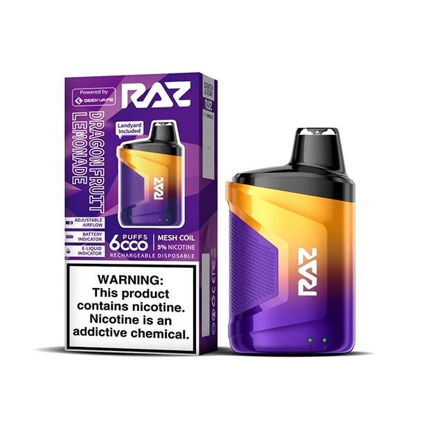 GeekVape Raz CA6000 Single Disposable Dragonfruit Lemonade