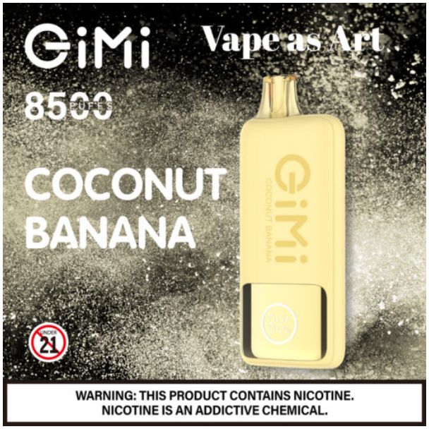 Gimi by FLUM 8500 Puffs Disposable Coconut Banana
