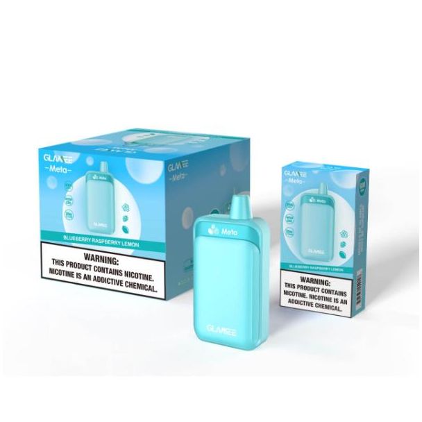 Blueberry Raspberry Lemon Glamee Meta 6000 Puff Single Disposable Bulk Deal!