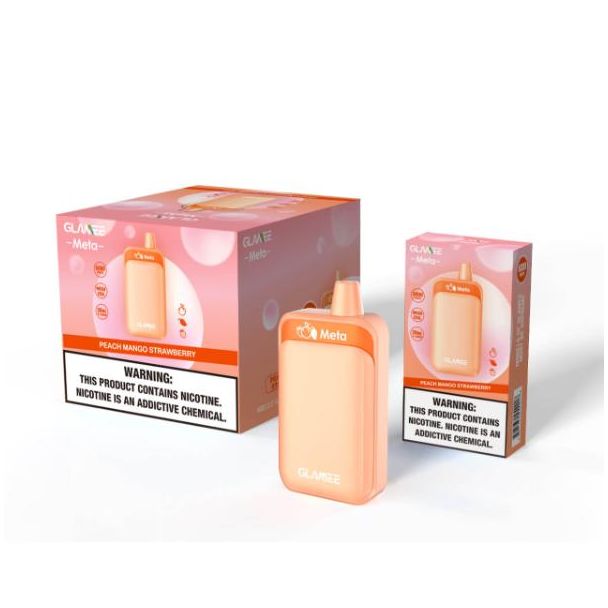 Peach Mango Strawberry Glamee Meta 6000 Puff Single Disposable Bulk Price Deal!
