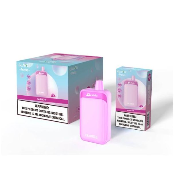 Rainbow Glamee Meta 6000 Puff Single Disposable Ejuices Wholesale Price!