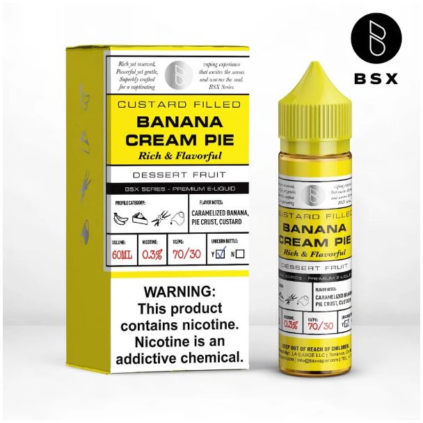 Basix 60ML E-Liquid by Glas Banana Cream Pie