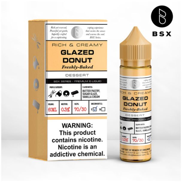 Basix 60ML E-Liquid by Glas Glazed Donut
