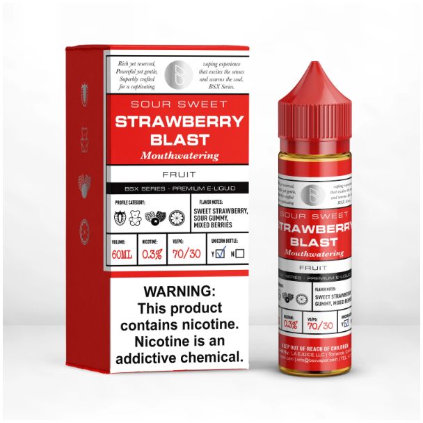 Basix 60ML E-Liquid by Glas Strawberry Blast