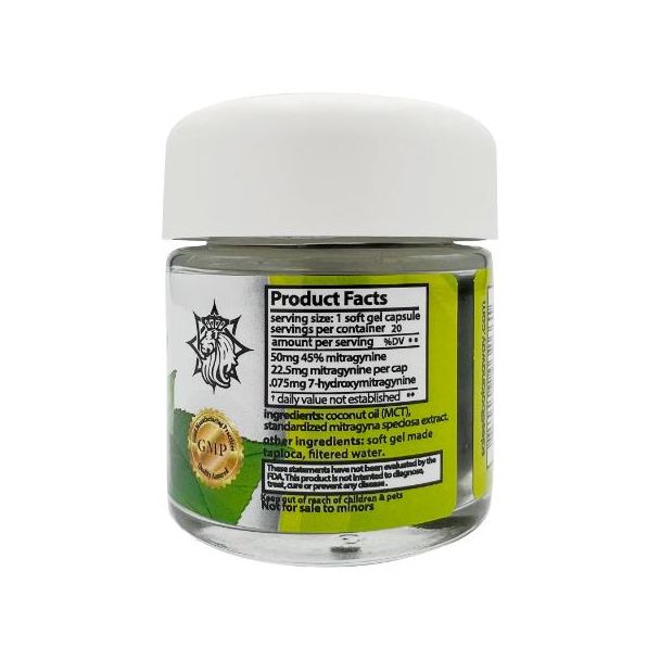 Gold Reserve 20ct with 45% MIT Kratom Soft Gel