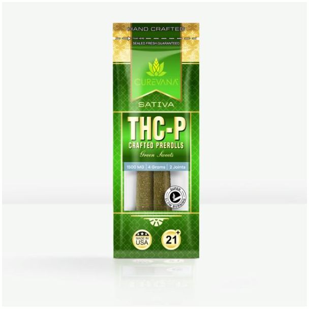  THC P 2 Pack Preroll 1500mg Green Sweets