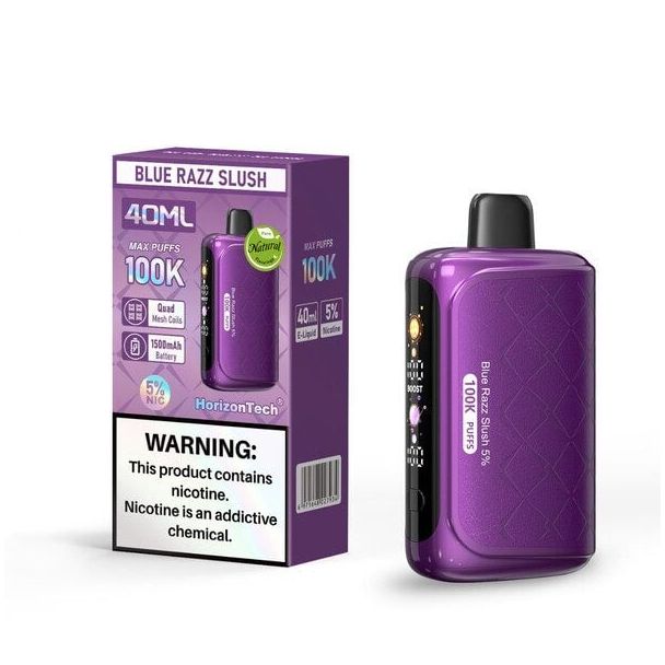HorizonTech 100K Puffs Single Disposable - Blue Razz Slush