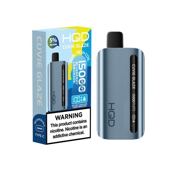 HQD Cuvie Glaze 15,000 Puffs Disposable - Blueberry Lemonade