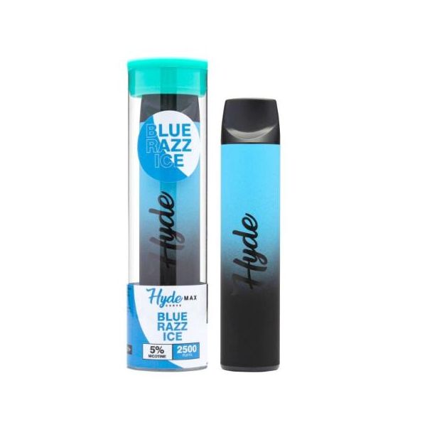 Blue Razz Ice Hyde Curve Max Disposable 8ML -  5% - 10pk Bulk Deal!