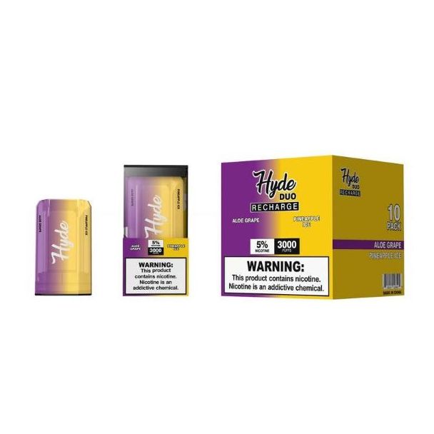 Aloe Grape & Pineapple Ice Hyde Duo Recharge Disposable 10 Pack 