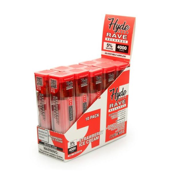 Strawberry Ice Cream Hyde Edge RAVE Disposable 10-Pack Cheap Price!
