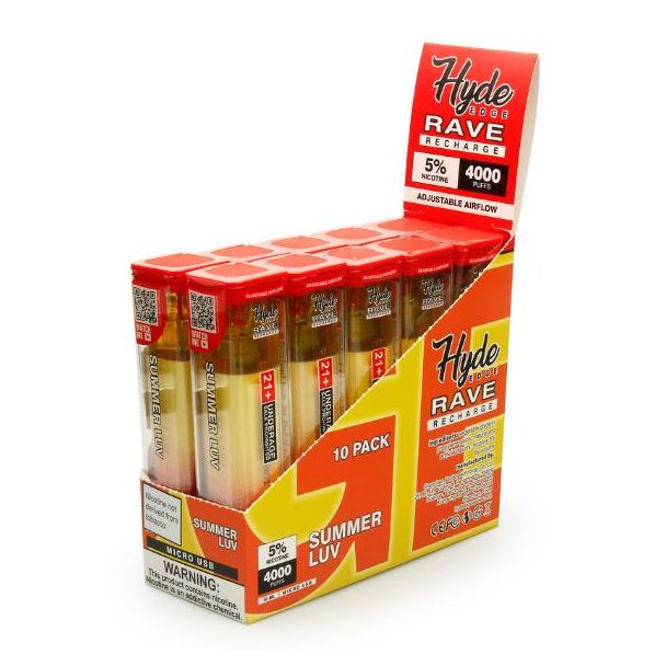 Summer LUV Hyde Edge RAVE Disposable 10-Pack Bulk Deal!