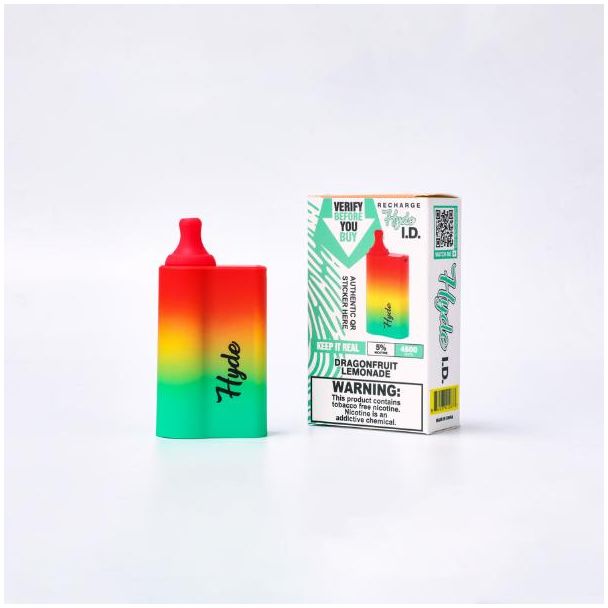 Dragonfruit Lemonade Hyde I.D. Recharge 4500 Puffs Disposable 10-Pack Cheap Ejuices Wholesale!