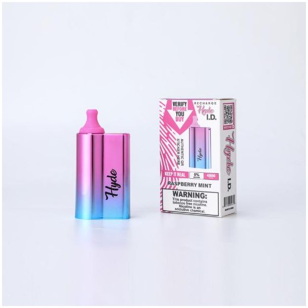 Raspberry Mint Hyde I.D. Recharge 4500 Puffs Single Disposable Cheap Deal!