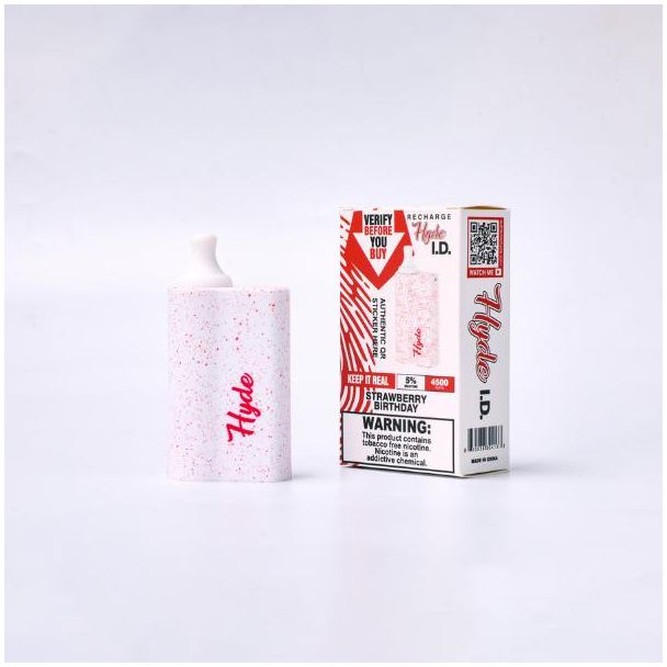 Strawberry Birthday Hyde I.D. Recharge 4500 Puffs Single Disposable Bulk Price!