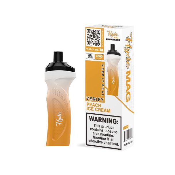 Peach Ice Cream Hyde Mag 4500 Puffs Single Disposable
