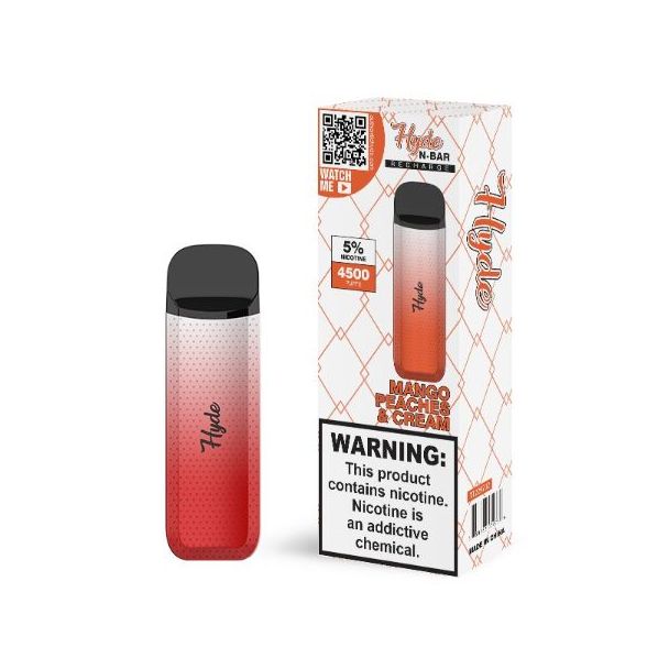 Mango Peaches & Cream Hyde N-Bar Recharge Single Disposable