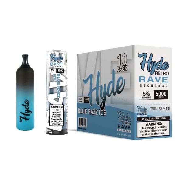 Blue Razz Ice Hyde Retro RAVE Single Disposable