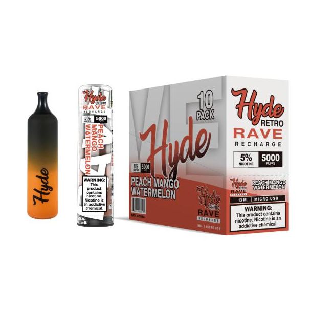 Peach Mango WatermelonHyde Retro RAVE Single Disposable