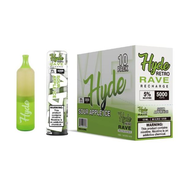 Sour Apple Ice Hyde Retro RAVE Single Disposable