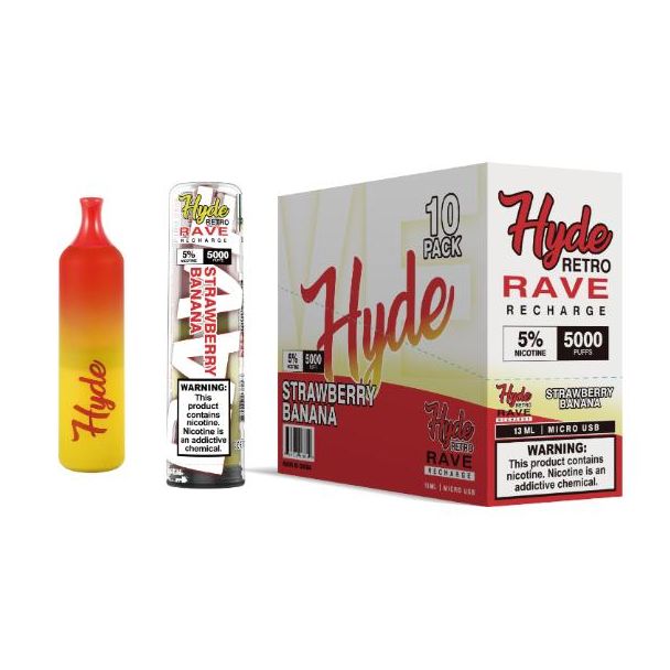 Strawberry Banana Hyde Retro RAVE Single Disposable