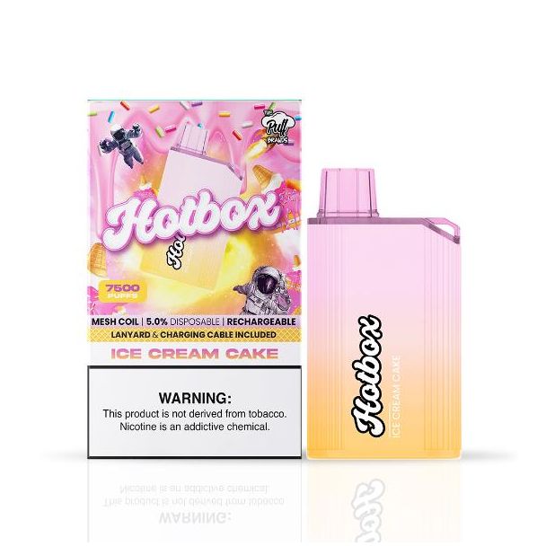 Ice Cream Cake Puff Hot Box 7500 Puffs Rechargeable Disposable