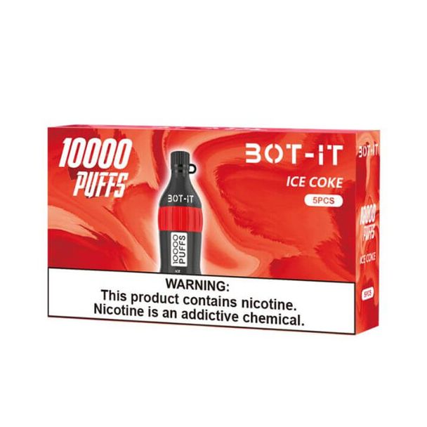 Best Deal BOT-IT 10000 Puffs Disposable 5 Pack - Ice Coke