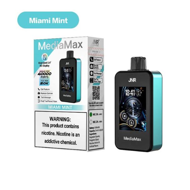 JNR Media Max 40,000 Puffs Disposable Vape Miami Mint