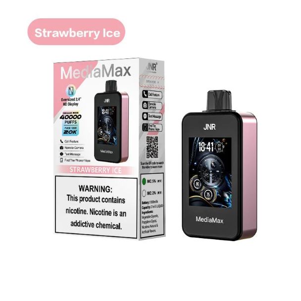 JNR Media Max 40,000 Puffs Disposable Vape Strawberry Ice