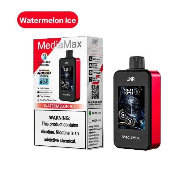 JNR Media Max 40,000 Puffs Disposable Vape Watermelon Ice