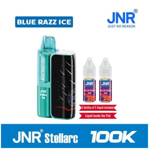 JNR Stellarc 100,000 Puffs Disposable Kit Blue Razz Ice